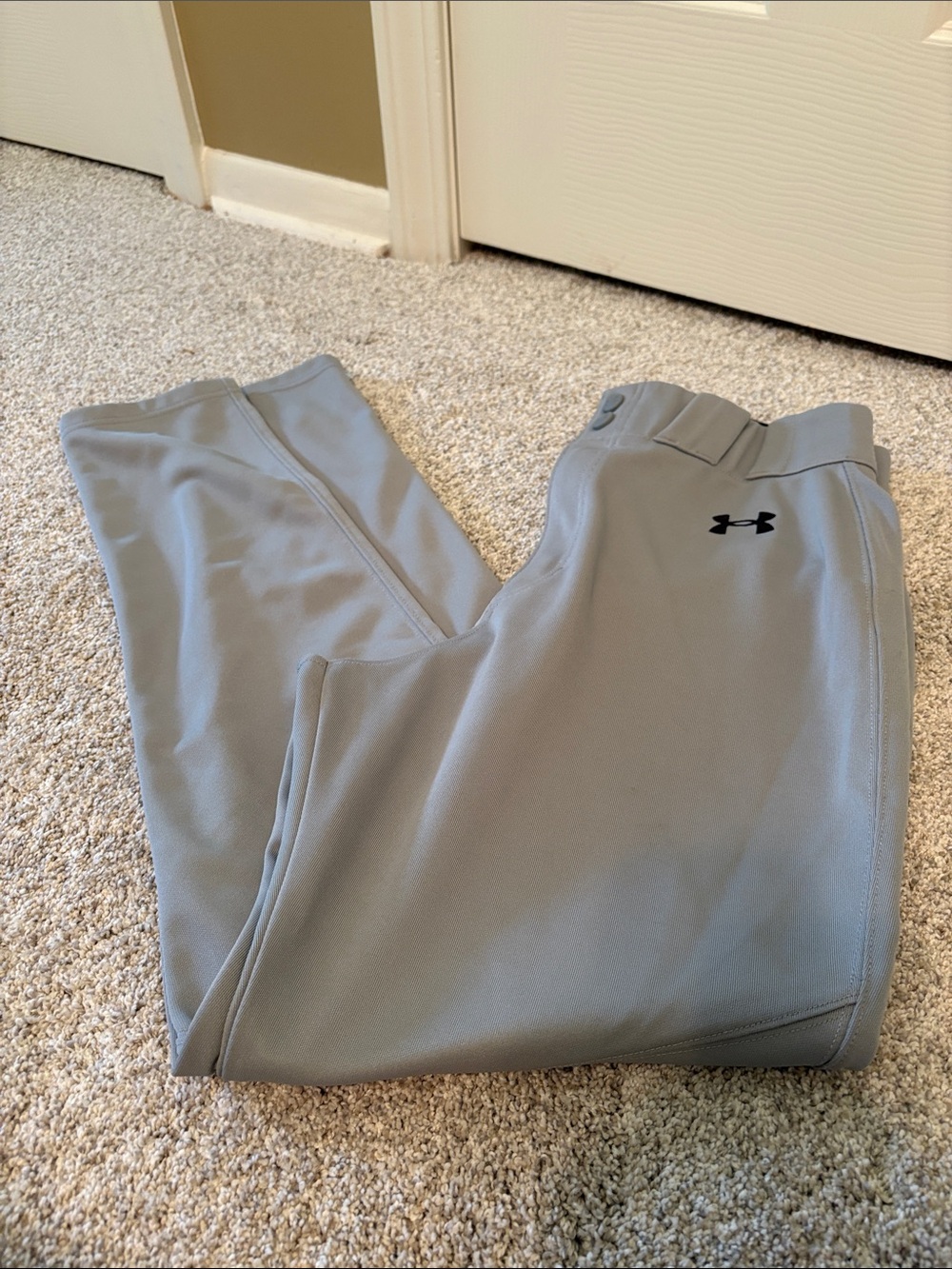 Under Armour Gray Performance Baseball Pants Mens